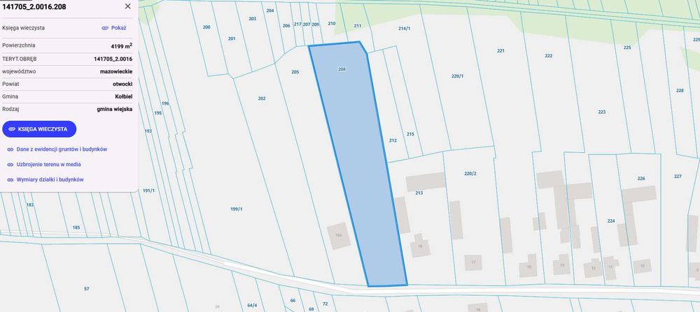 Sprzedam działkę 4199m2