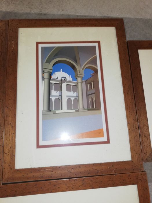 Quadros cidade de Faro em 3D pintado por José Branco