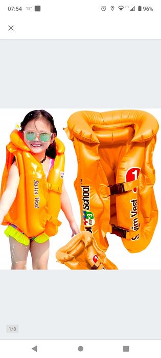 Nadmuchiwana kamizelka dla dziecka + gratis rękawki do zestawu