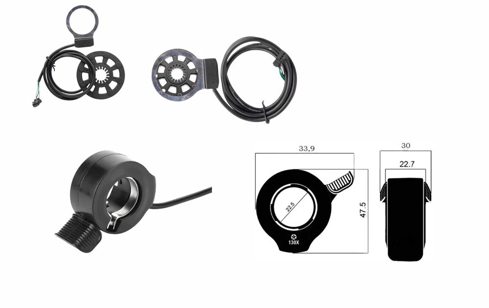 Електронабір, швидкість 45км/год, дальність 50-100км, електровелосипед