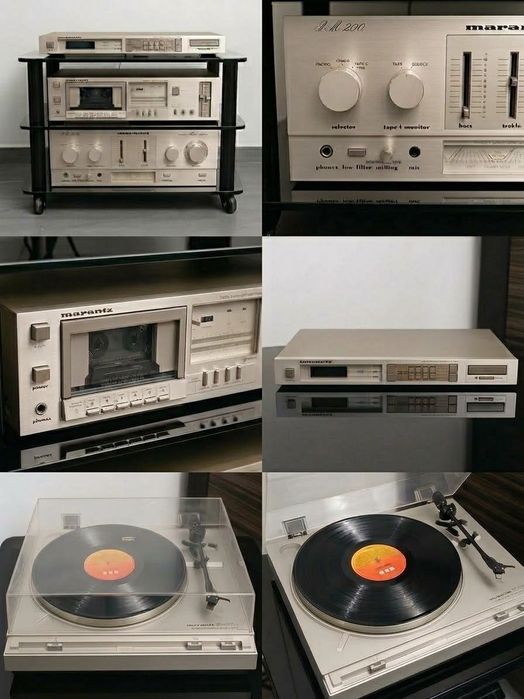 Unikatowa Wieża Vintage MARANTZ (4 segmenty) Champagne Gold • Stan Idealny 100% Sprawna! UNIKAT OKAZJA !