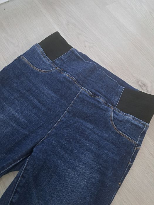Jeansy bawełniane legginsy push up M.Sara l/xl