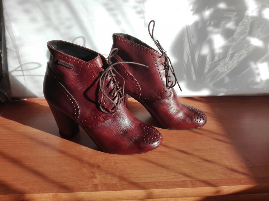 Vintage Botki skórzane Primamoda 37
