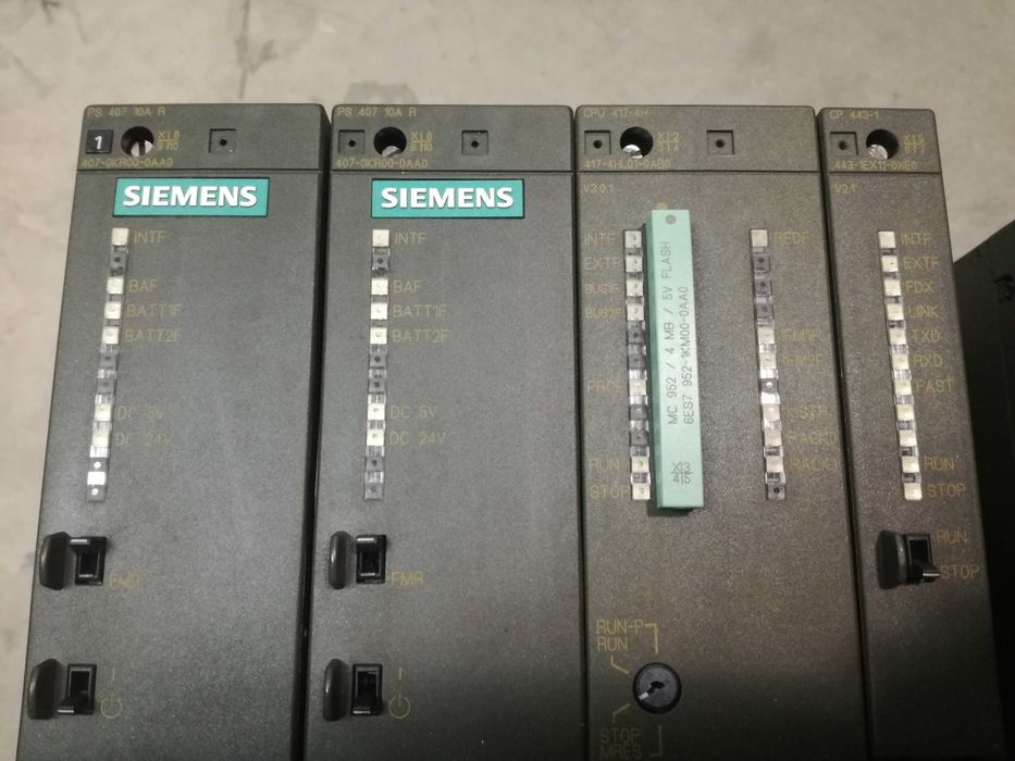 Siemens Simatic S7-400 Redundant Rack Setup (CPU+CP+PS)
