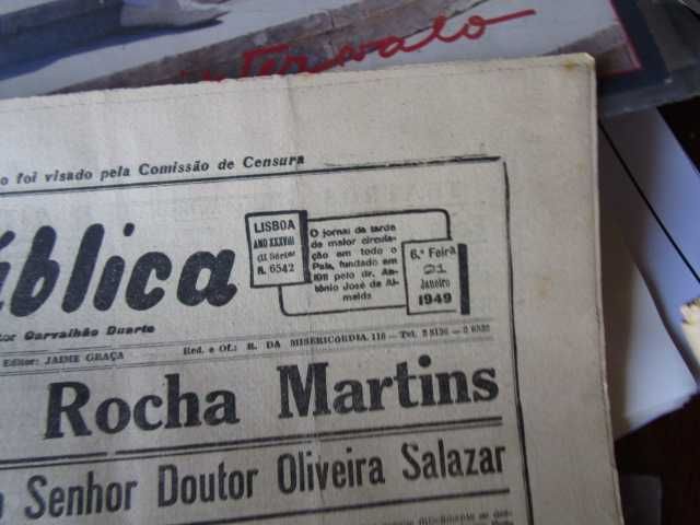 Jornal República  21 janeiro 1949 Candidatura Norton de Matos