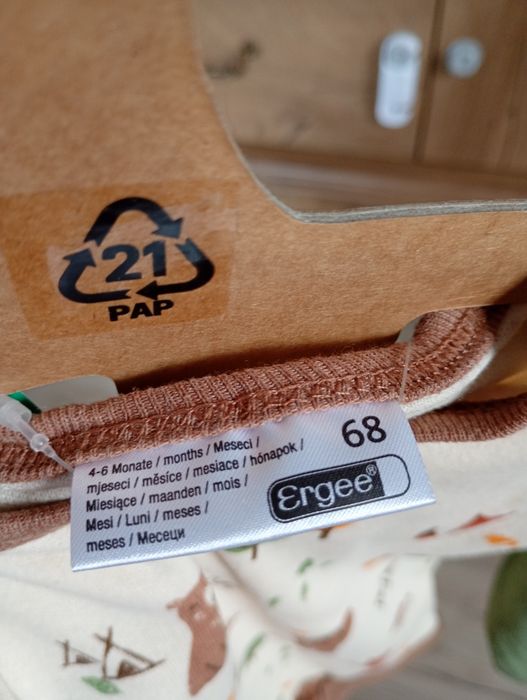 Nowy zestaw body długi rękaw dla dziecka 68