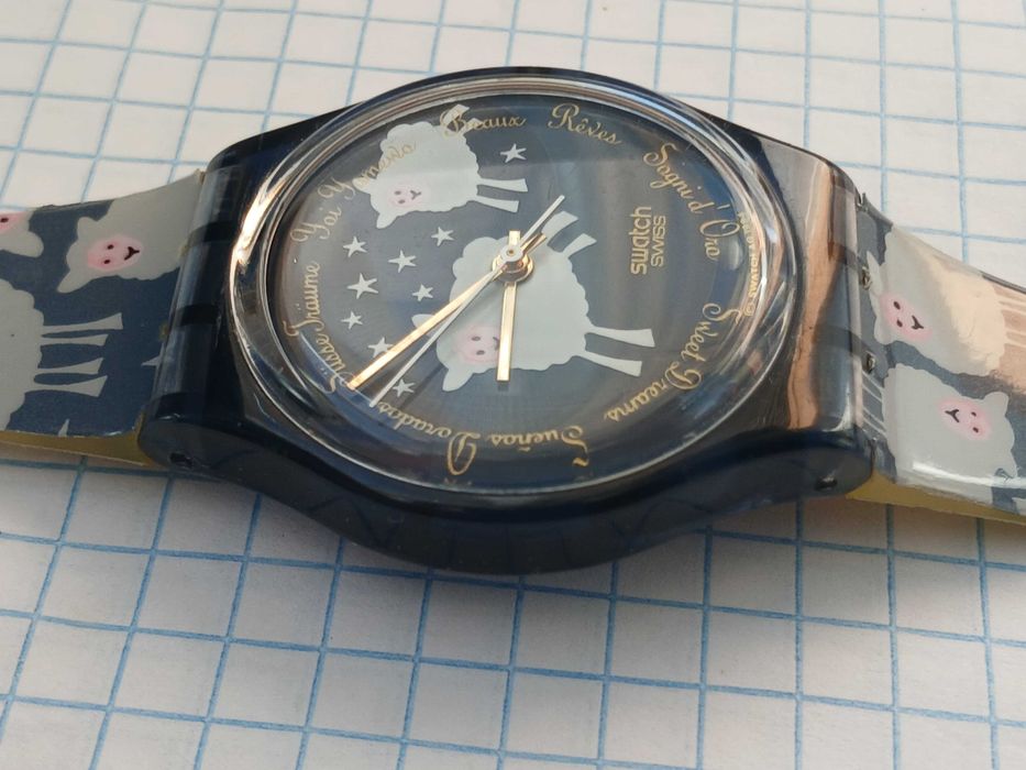 Вінтажний швейцарський чоловічий годинник Swatch
