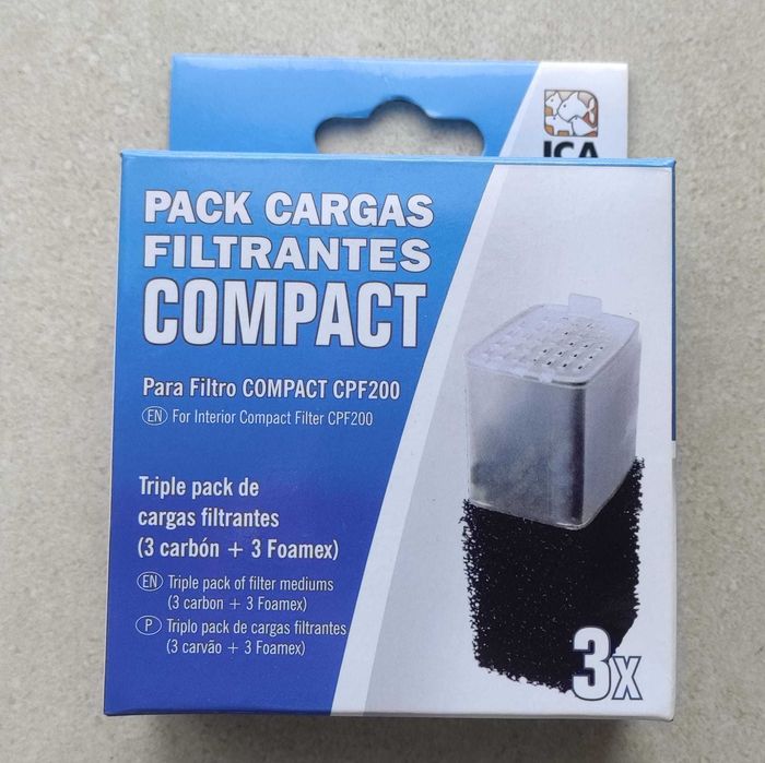 Recargas filtro aquário ICA Compact CPF200