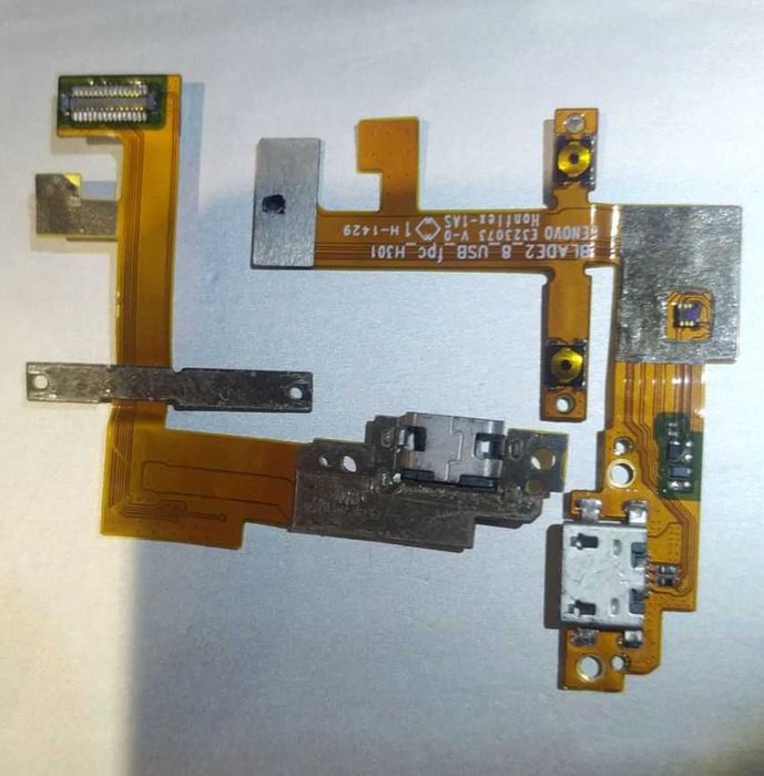 Шлейф Lenovo Yoga2-830 с разъемом питания, датчиком, кнопками