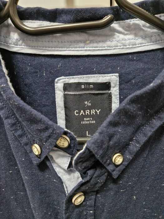 Koszula granatowa Carry slim L