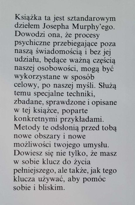 Potęga podświadomości- Joseph Murphy