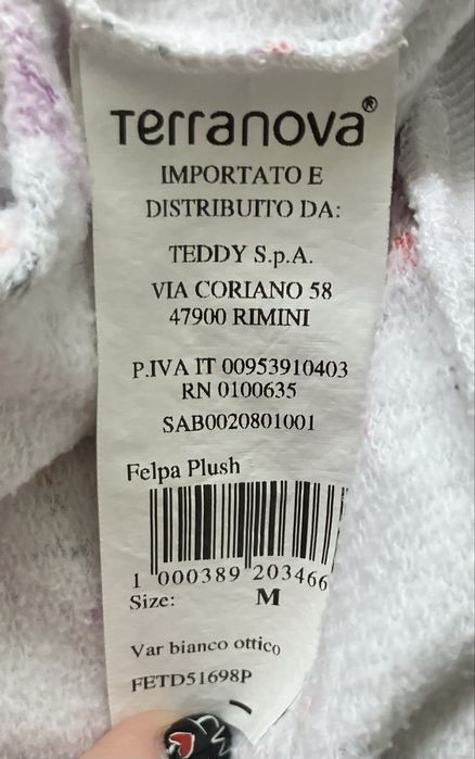 Stylowa, modna, biała bluza w kwiaty M/38, Terranova bawełna/poliester