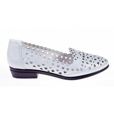 Półbuty balerinki ażurowe na niskim obcasie r 39