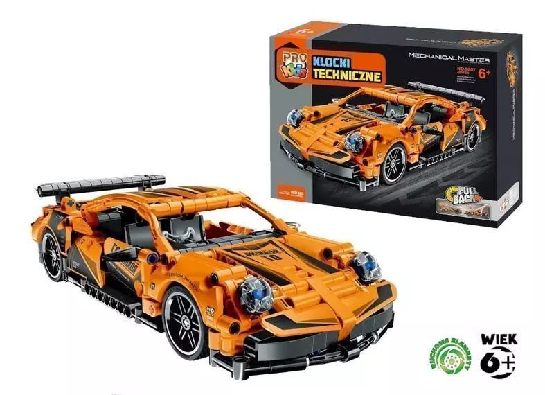 Klocki Techniczne Pro Kids Super Car Pomarańczowy