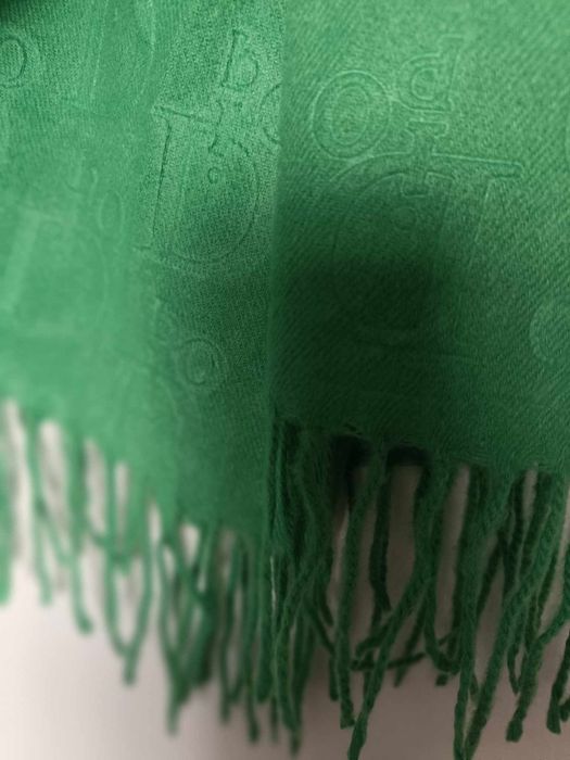Szalik nowy wiskoza bawełna modna zieleń