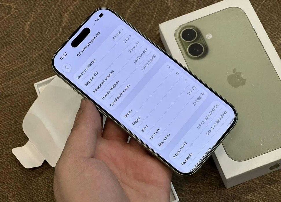 iPhone 17, 256 ГБ, SIM + eSIM