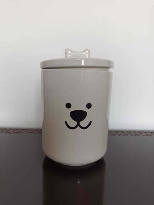 Ceramiczny pojemnik na karmę dla zwierzaka