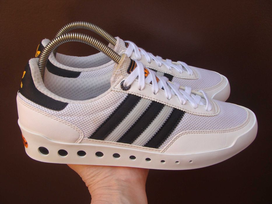 42/26.5 см Adidas pt trainer  кроссовки кожаные крутые оригинал