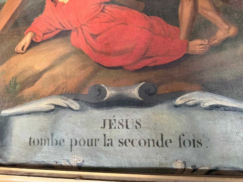 14 obrazów na płótnie - Droga Krzyżowa XVIII / XIX Wiek Antyk Francja