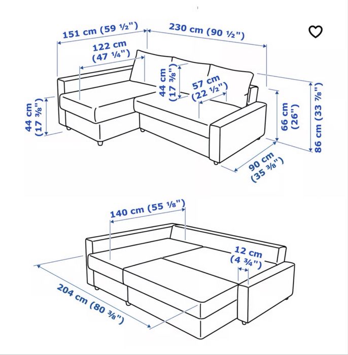 Sofá  FRIHETEN ikea