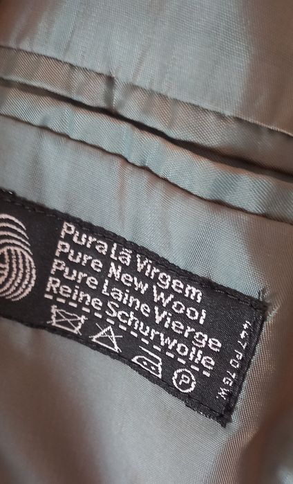 Casaco de homem verde água