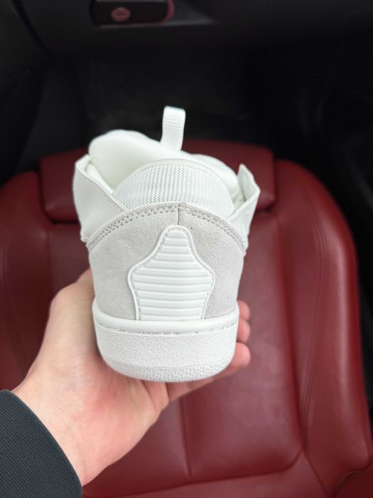 (ОПЛАТА ПІСЛЯ ОГЛЯДУ)Lanvin Curb Sneakers All White Менш Дуті