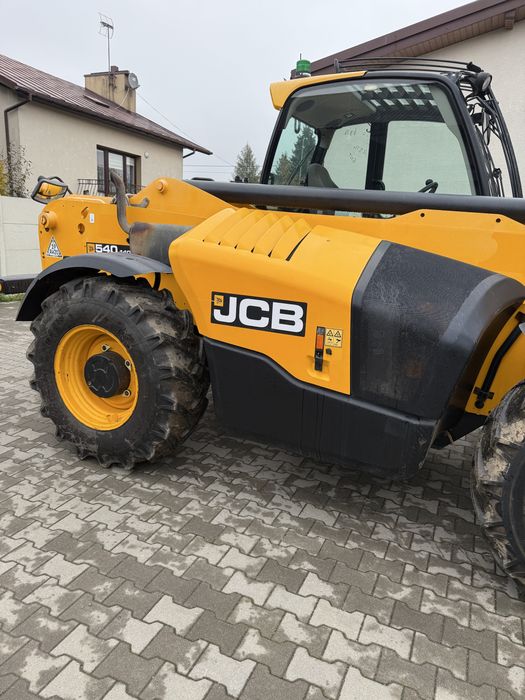 JCB 540 140 Hi-viz Klima Widły Hydr. Serwis Ładowarka Oryginał