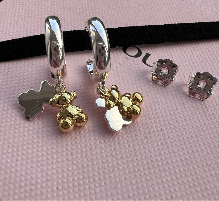 Tous kolczyki z misiem.