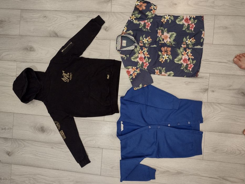 Zestaw 134 140 sweterek bluzka i 2 bluzy