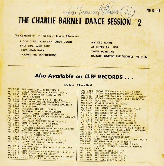 Charlie Burnet - JAZZ - Lp 33 rpm vinil