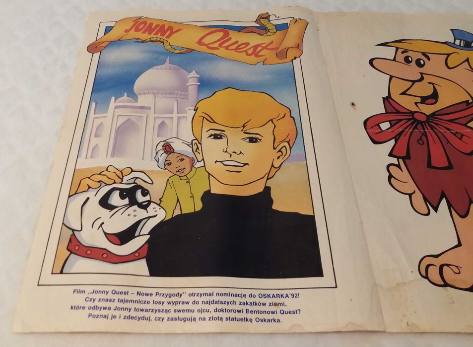 Plakat Fred Flinstone, 28,5cm x 40,5cm (Kolekcje. Plakaty)