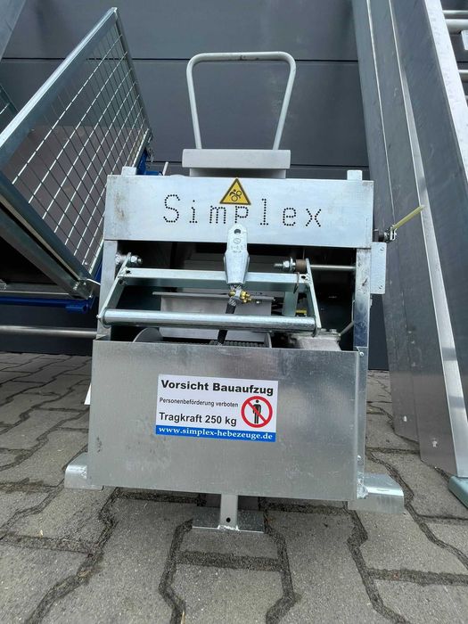 Winda drabina dekarska niemiecka SIMPLEX STI 250 kg 18m Geda Bocker Steinweg wciągarka dachówki dekarstwo