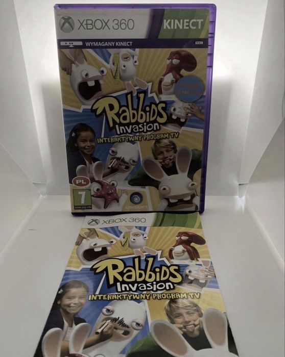 Gra Rabbids Invasion Interaktywny Program TV PL  Xbox 360 X360  kinect