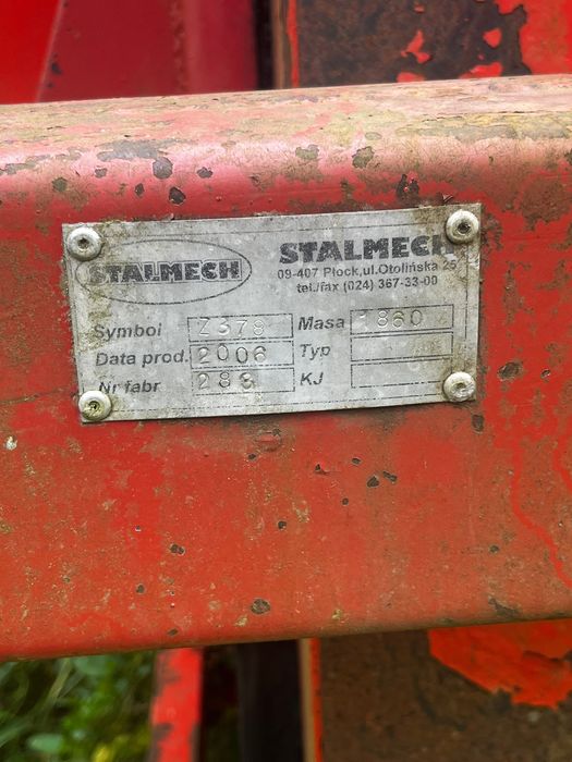 Ścinacz zielonki stalmech z378 przyczepa