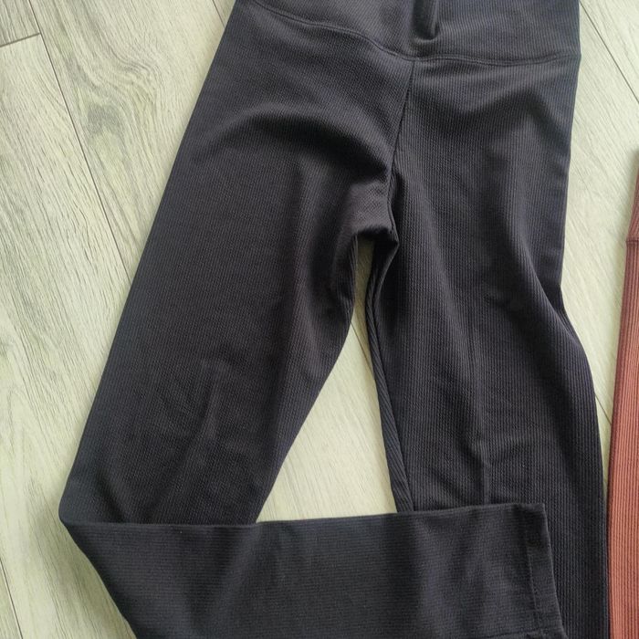 Nowe kryjące legii legginsy getry spodnie s 36 bawełniane prążek