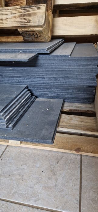 Płyty włókno cementowe duża ilość 50 cm na 150 cm grafit