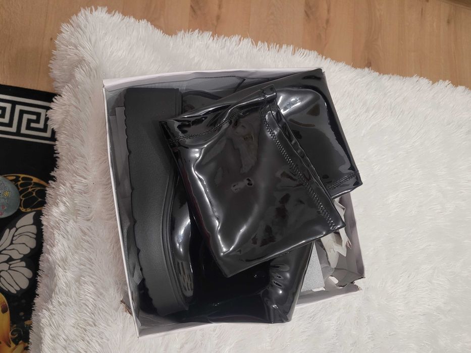 Kozaki wiosenno jesienne lateksowe na kotornie