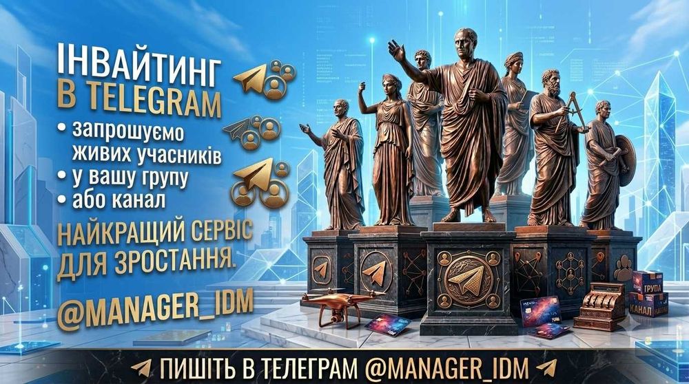 Інвайтинг в Telegram - запрошуємо живих учасників у вашу групу або канал