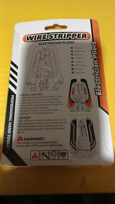 Стрипер для проводів (wire stripper) багатофункціональний ручний