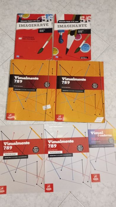 Livros / manuais / cadernos de atividades escolares