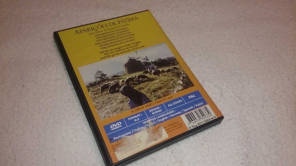 aparições de fátima (dvd) filme de daniel costelle - raro