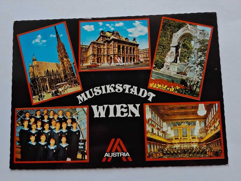 Wiedeń Austria widokówka czysta lata 80.