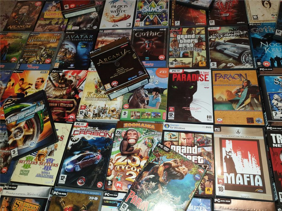 Wszystkie gatunki GRY KOMPUTEROWE PC RETRO Polskie wydanie PL