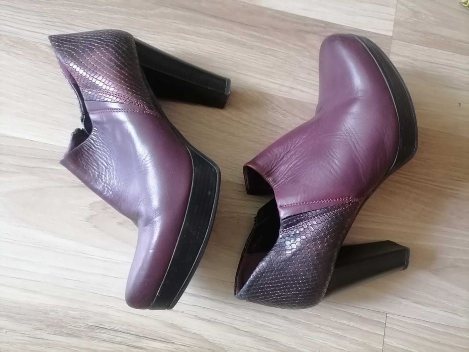 Skórzane botki Lasocki