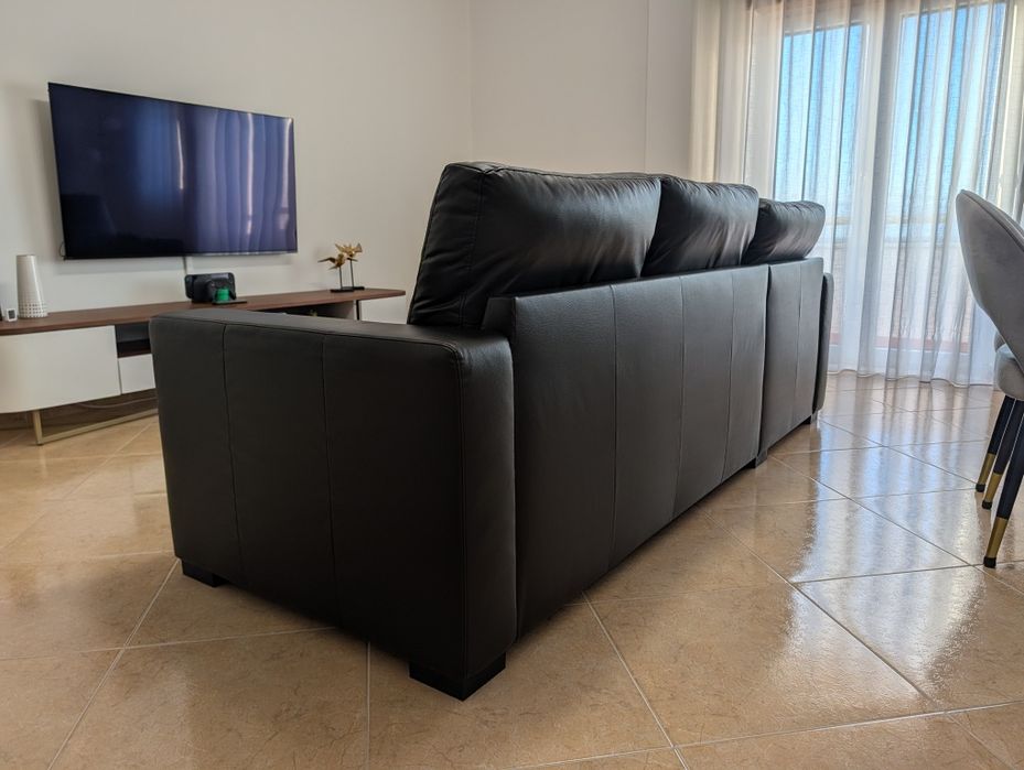 Sofá cama com chaise longue - IKEA Ragunda  - Como novo