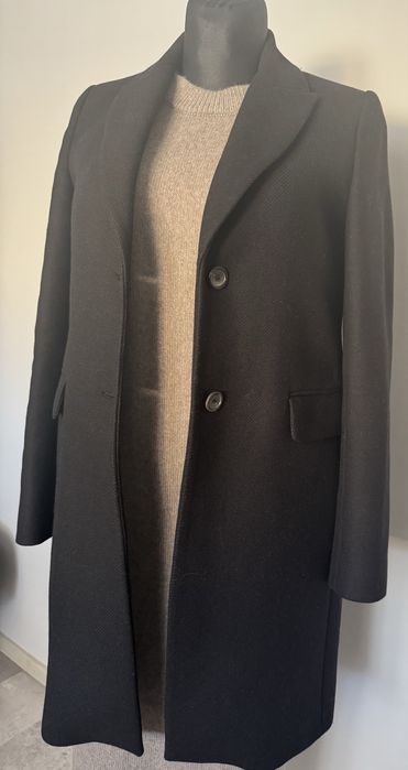 Płaszcz Zara czarny damski