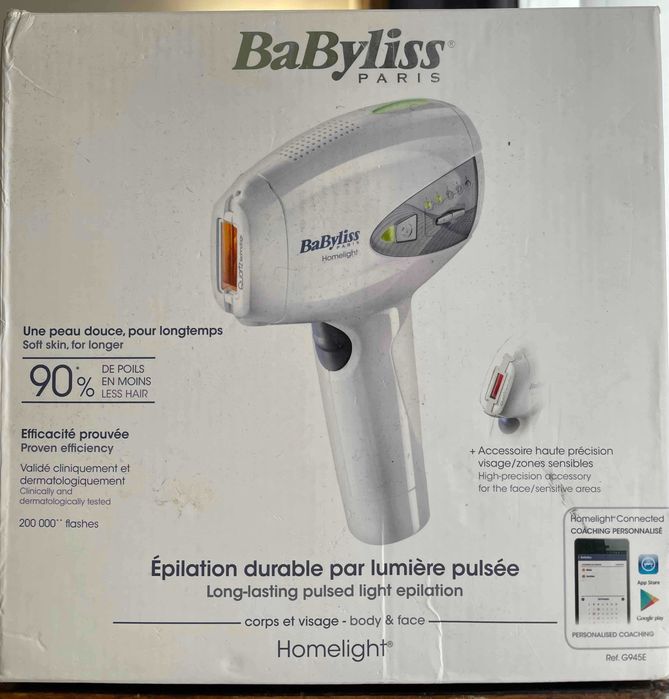 Babyliss Homelight - Depilação com luz pulsada