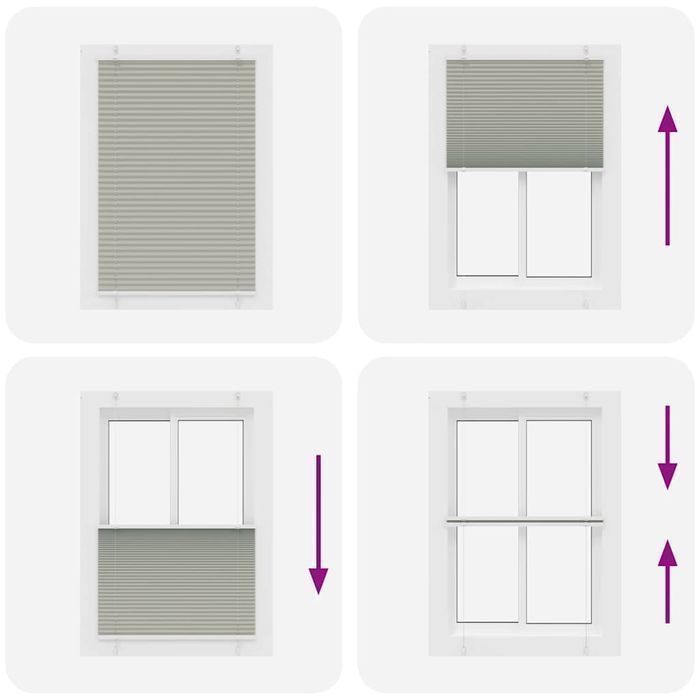Vidaxl Roleta Plisowana Jasnoszara 95X150 Cm Szerokość Tkaniny 94,4 Cm