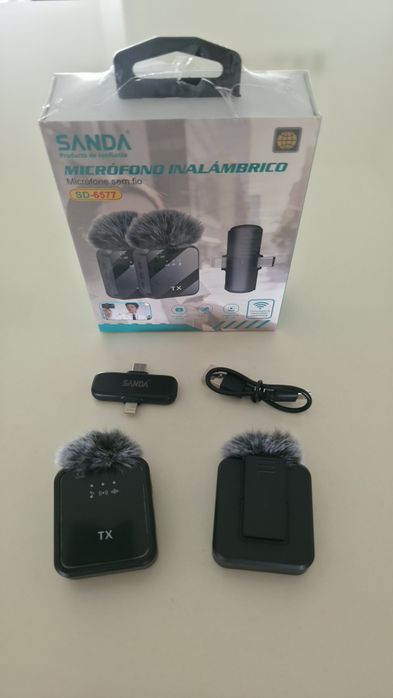 Microfones Bluetooth para telemóvel- novos