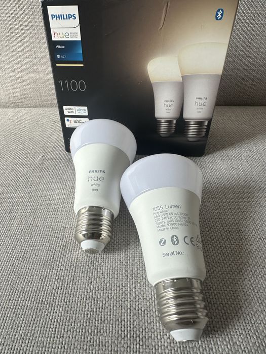Philips hue 1100 White - dwie żarówki e27